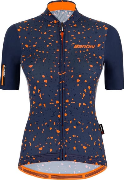 Santini Fietsshirt Korte mouwen Blauw Dames - Delta Pietra S/S Jersey For Women Nautica Blue - XL