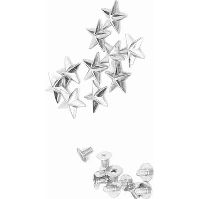 10st Metal Star Stud Rivet Spike Schroef voor Leathercraft Tassen Schoenen DIY Decoratie(14mm brons)