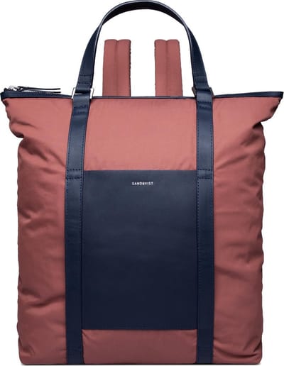 Sandqvist Marta Maroon Navy Rugzak  - Blauw,Rood