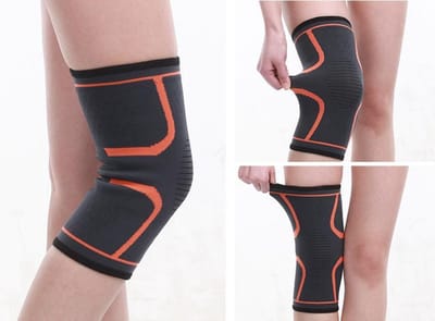 Kniebrace Zwart/Oranje - XL