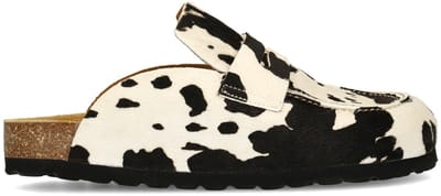 Sacha - Dames - Cow print pony hair instappers - Maat 38