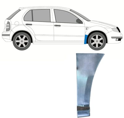 Reparatiepaneel voorspatbord voor Skoda Fabia I 1999-2007 / Rechts