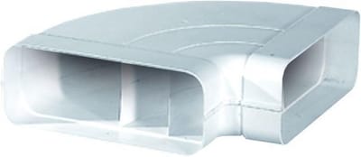 Luchtafvoer flow 90 graden wit Hoekstuk horizontaal 220x90