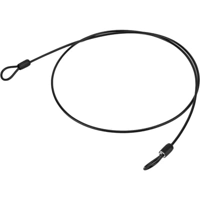 Fietssporten Interne Stalen Kabel en Externe Plastic Beveiligingslus Kabel Fiets Scooter Slot zwart