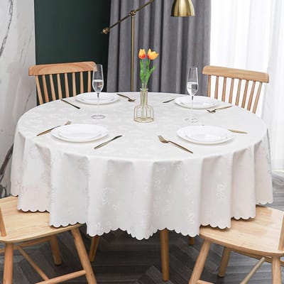 Nieuw Modern Banket Hotel Rond Tafelkleed Meerkleurig Bedrukt Tafelzeil Waterdicht Oliebestendig Wasbare Tafelhoes 200cm round 1pcs