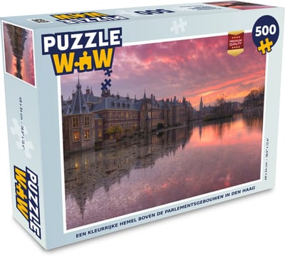 Puzzel Den Haag - Water - Binnenhof - Legpuzzel - Puzzel 500 stukjes