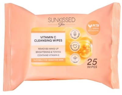 Sunkissed | Skin Vitamin C Cleansing Wipes - 25stuks - Vegan