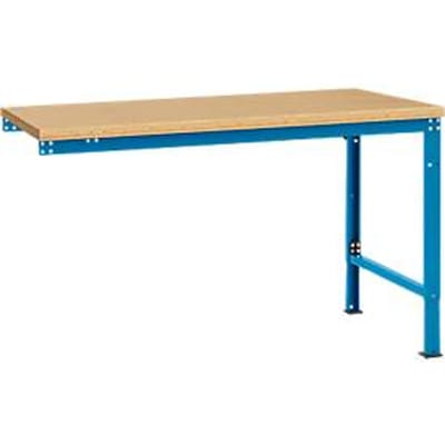 Manuflex aanbouwtafel UNIVERSAL Speciaal, tafelblad multiplex, 1500 x 1000, lichtblauw