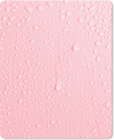 Muismat Roze - Roze achtergrond met waterdruppels muismat rubber - 19x23 cm - Muismat met foto