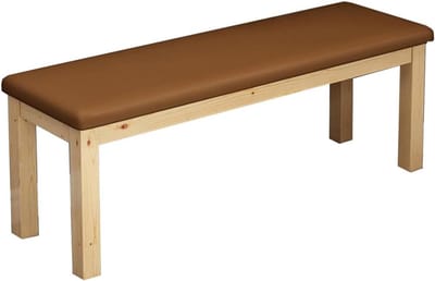 Kuipstoel met Voetenbank - Ottomaan Poef - Ontspannen Zitten - Antislipmat Vloerbescherming - 150 kg draagvermogen - Bruin