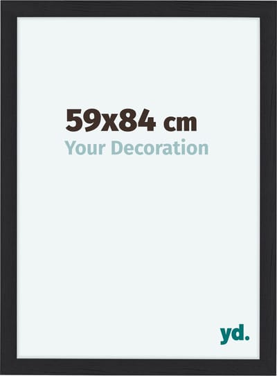 Your Decoration - Fotolijst 59x84 cm - MDF - Zwart Houtnerf - Como