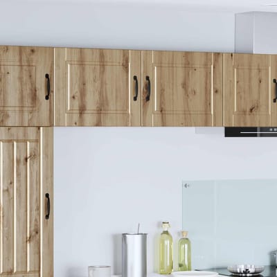 vidaXL - Wandkast - PORTO - Artisan - Eiken - 50 - x - 31 - x - 40 - cm - Bewerkt - hout