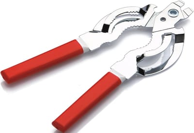 Flesopener - Potopener Dekselopener - Keuken Gemak - Gemaakt in Italië - 227 cm - Zilverkleurig