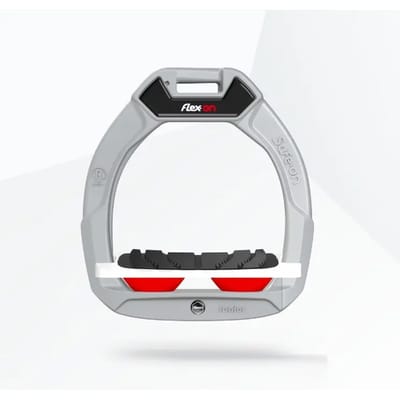 Veiligheidseisen voor ruiters, Inclinatie Grip Aluminium/Wit/Rood kind Flex-On Safe-On