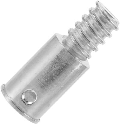 Bezemsteel Vervanging - Stok Adapter - Gereedschap Repareren - Stevig Ijzer - 6.5 x 2.5 cm - Zilver