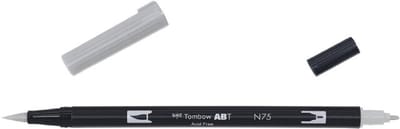Tombow ABT Dual Brush Pen N75 cool grey3 - Incl. Goodie
