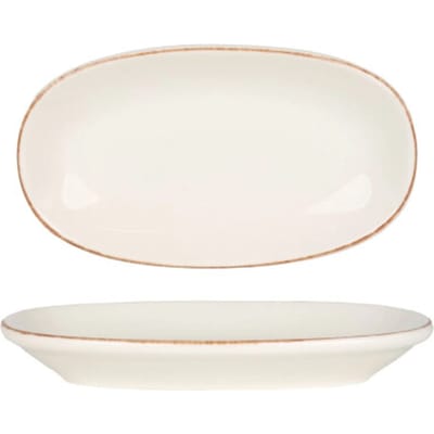 Bonna Serveerschaal - Retro - Porselein - 15x8.5 cm - set van 4