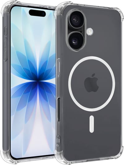 Hoesje - Geschikt voor Apple iPhone 17 - Magsafe Compatible - Sterk & Shockproof - Back Cover - Telefoon Hoes Shockproof - Shock Proof Case - Telefoonhoes - Transparant