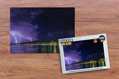 Puzzel Bliksem bij het eiland Kos in Griekenland - Legpuzzel - Puzzel 500 stukjes