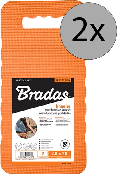 Bradas Multifunctionele Kniemat – 2 stuks – Oranje – 40×20×2 cm