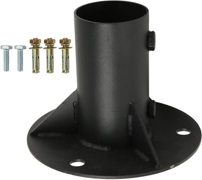 Chain Link Fence Pole Flange - Stevige Bevestigingsbeugel voor Ronde Palen, Ideaal voor Hekwerk en Mailbox Vlaggen (52mm)