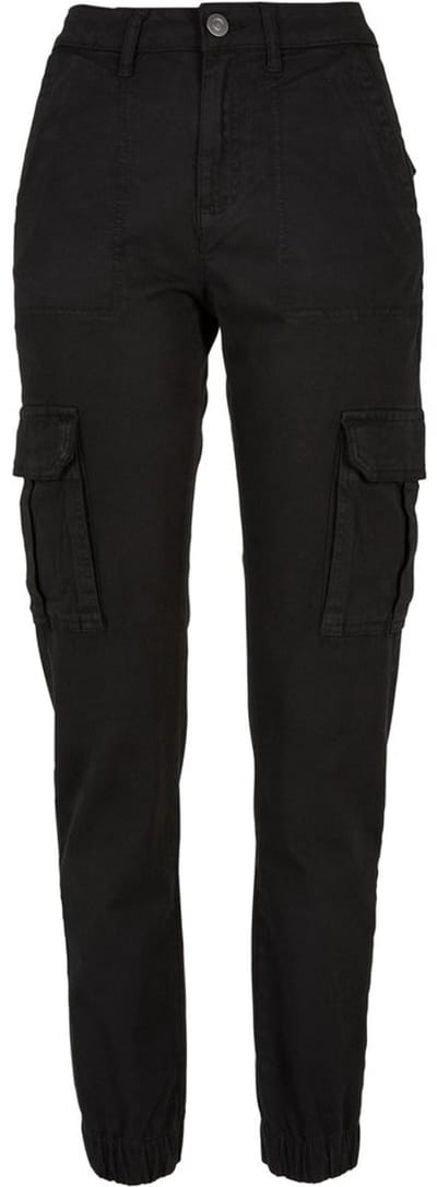 Urban Classics - Cotton Twill Utility Cargobroek - Taille, 33 inch - Zwart