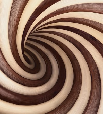 Fotobehang - Twisted Tunel 225x250cm - Vliesbehang