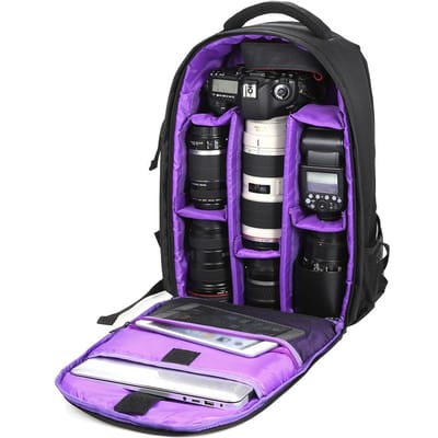 Buitenshuis slijtvaste DSLR digitale camera video rugzak waterbestendig multifunctioneel