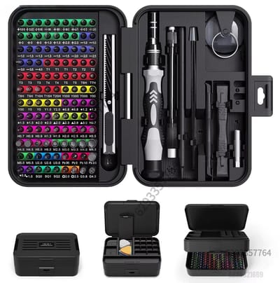 Zolara 132-in-1 Professionele Precisie Schroevendraaier Set - Complete Reparatieset voor iPhone, Laptop & Elektronica - Magnetisch - Chroom-Vanadiumstaal