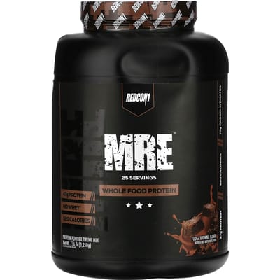 Redcon1, MRE, volwaardige eiwitten, fudge brownie smaak, 3,2 kg (3250 g)