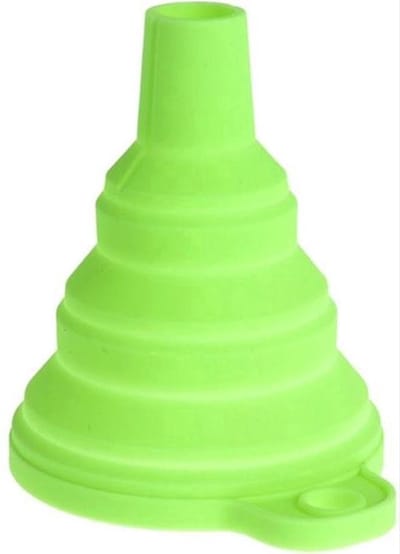 CHPN - Trechter - Mini trechter - Opvouwbare trechter - Siliconen - 6,5CM diameter - Overgieten - Groen - Universeel - Klein trechtertje
