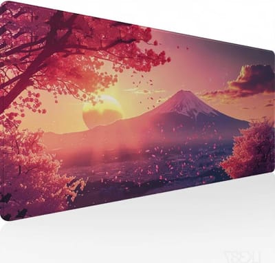 XXL Muismat - Bureauonderlegger - Gaming en werk - Glad microgestructureerd oppervlak - 120x60 cm - Blauw