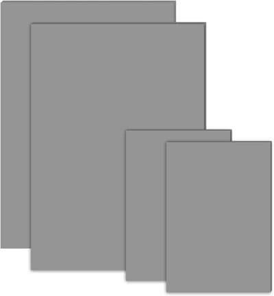 4 stuks zacht-linoleum drukplaten (Grijs)