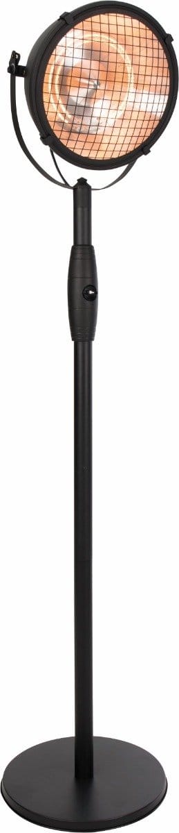 Sunred - Indus - Bright lijn - Zwart - Staand model - Terrasverwarmer - Halogeen technologie - 2100W - ECO - 3 standen - Elektrische heater