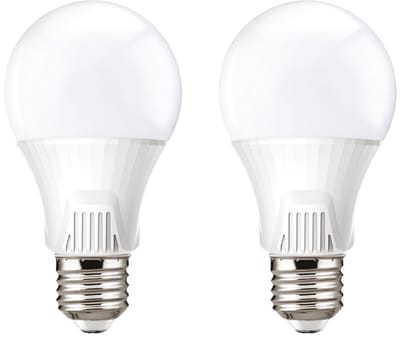 Kobi Premium LED Lamp E27 9W - 810lm - 6500K Koud Daglicht - 230V - 30.000 Branduren - Standaardvorm - Voor Werkplek of Spiegelkast - 2 stuks