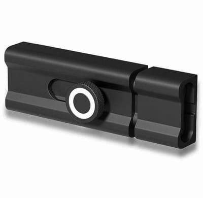 Dailygoods- Deurgrendel 80mm Boorloos Installeren - Schuifslot - Schuifboutgrendel - Huisbeveiliging - Geschikt voor Hout/Metaal/Glas - Eenvoudige installatie zonder gaten