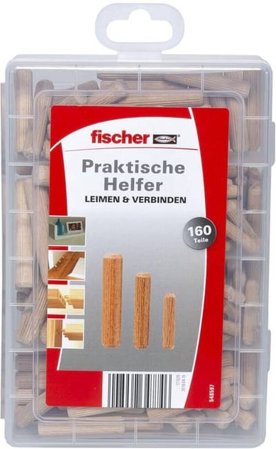 Fischer Praktische Hulpjes Lijmen & Verbinden met Houtenpluggen - 548597
