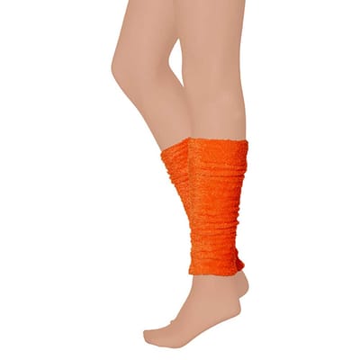 Apollo - Feest beenwarmers - Beenwarmers carnaval - Fluor oranje - one size - Feestartikelen - Beenwarmers dames - Beenwarmers neon - Party
