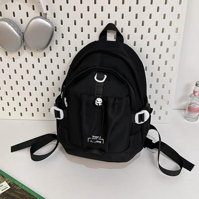 Schooltas in Koreaanse stijl, laid-back, grote capaciteit, college-stijl, casual, modieus en veelzijdig, rugzak voor les, woon-werkverkeer en tutorials