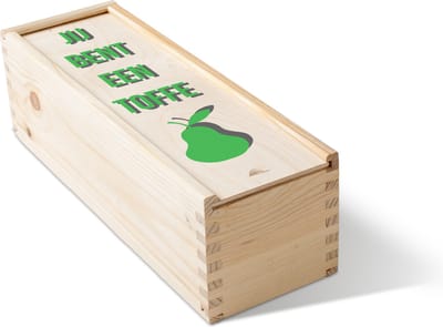Bierkist | Vaderdag cadeau | Wijnkist |Vaderdag tip | Cadeauverpakking | Cadeau voor vader | 1-vaks | Fotofabriek