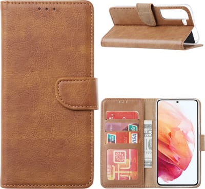 Cityhoesje-Bookcase geschikt voor Samsung S22 Pasjeshouder