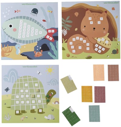 Vertbaudet Set glitterstickers