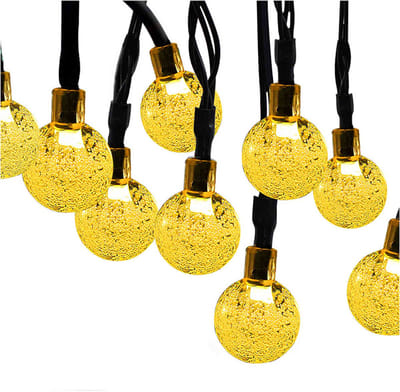 NAXSIR Solar Tuinverlichting - 7M 50 LED Bubbel Bal Lichtsnoer - Waterdicht - Feestelijke Buiten Decoratie