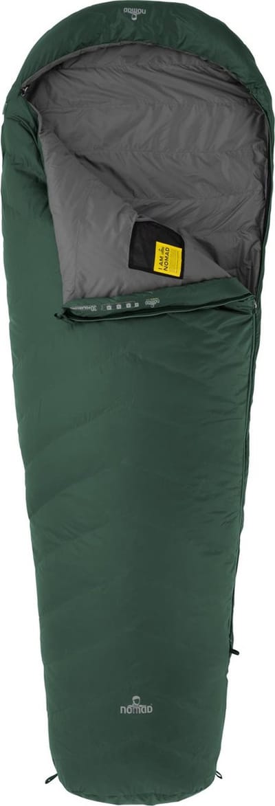 NOMAD® Taurus 250 Slaapzak | 210x80cm Groen | Lichtgewicht & Kwalitatief | Slaapzak | Incl Hoes