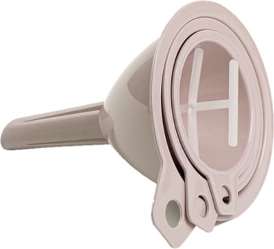 Plasticforte Techters - 3x delig - taupe - verschillende formaten - 6.5 , 8 en 9.5 cm