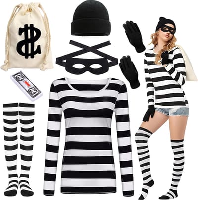 Unisex Raveparty Kostuum voor Carnaval en Cosplay, Feestoutfit voor Mannen en Vrouwen, Unieke Verkleedkleding