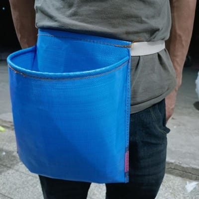 Dikke en Slijtvaste Pluktas voor Fruit en Groenten, Taillemodel Ontwerpt Maakt Handen Vrij, Een Magisch Hulpmiddel voor Landbouwplukzakken 40x40cm blauw