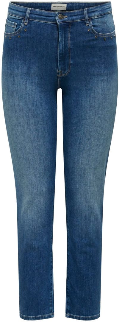 ONLY Carmakoma Slim fit jeans CARSUI Mid waist Slim fit Enkel lengte Jeans