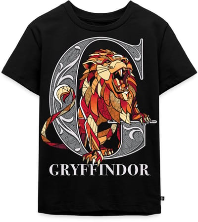 Harry Potter Gryffindor Coat of Arms Monochrome Premium T Shirt Kinderen
