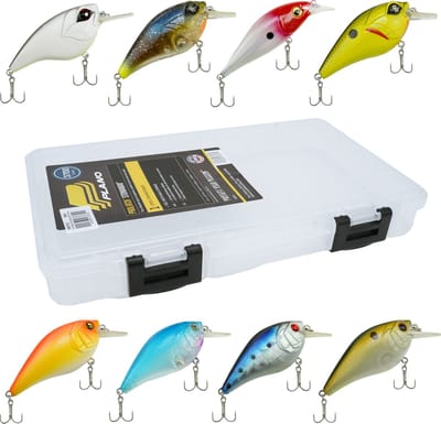 Eurocatch Viper Shallow Lure Pack 8pc - Ondiep lopend Tot 1,5m diep - incl Plano Tackle Box - Kunstaasset
